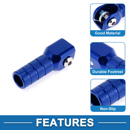 Blue Motorcycle Shifter Footrests Pegs for Suzuki RMZ