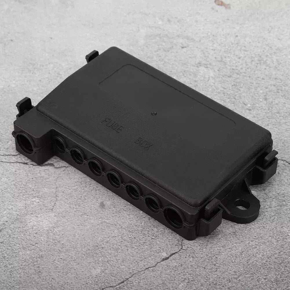 7 Way Fuse Box Holder for Cars/RVs/Boats, 32V DC Compatibility