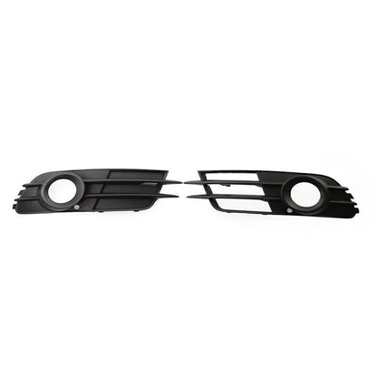 Black Front Bumper Fog Light Grille for Audi A6 C7 (2012-2015)