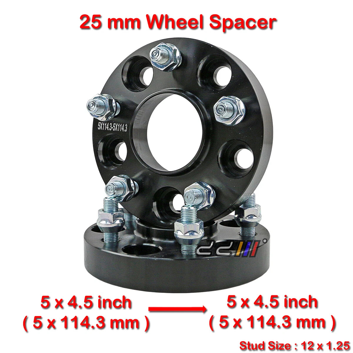 2 x 25mm Hub Centric Wheel Spacers for Nissan 350Z, 370Z, Silvia, Skyline (2003-2023)