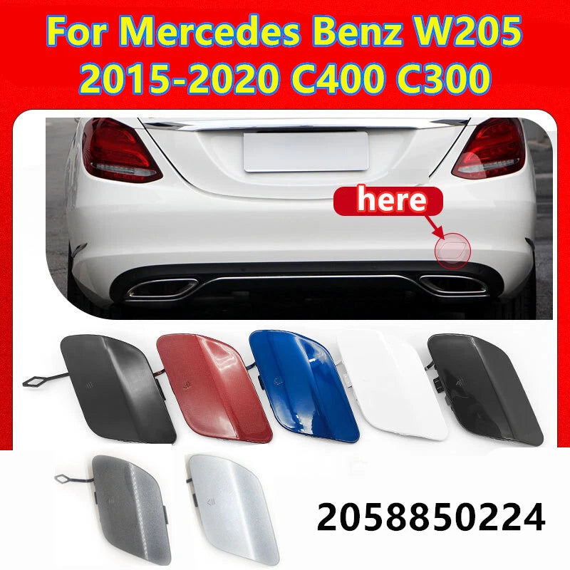 Rear Bumper Tow Hook Cover for Mercedes Benz W205 (2015–2020)