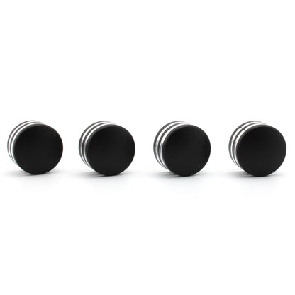 4 x Black White Engine Head Bolt Cover Nuts for Triumph Bonneville
