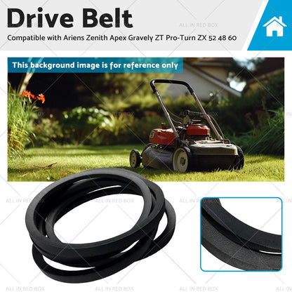 Drive Belt for Ariens Zenith Apex Gravely ZT Pro-Turn ZX 52 48 60