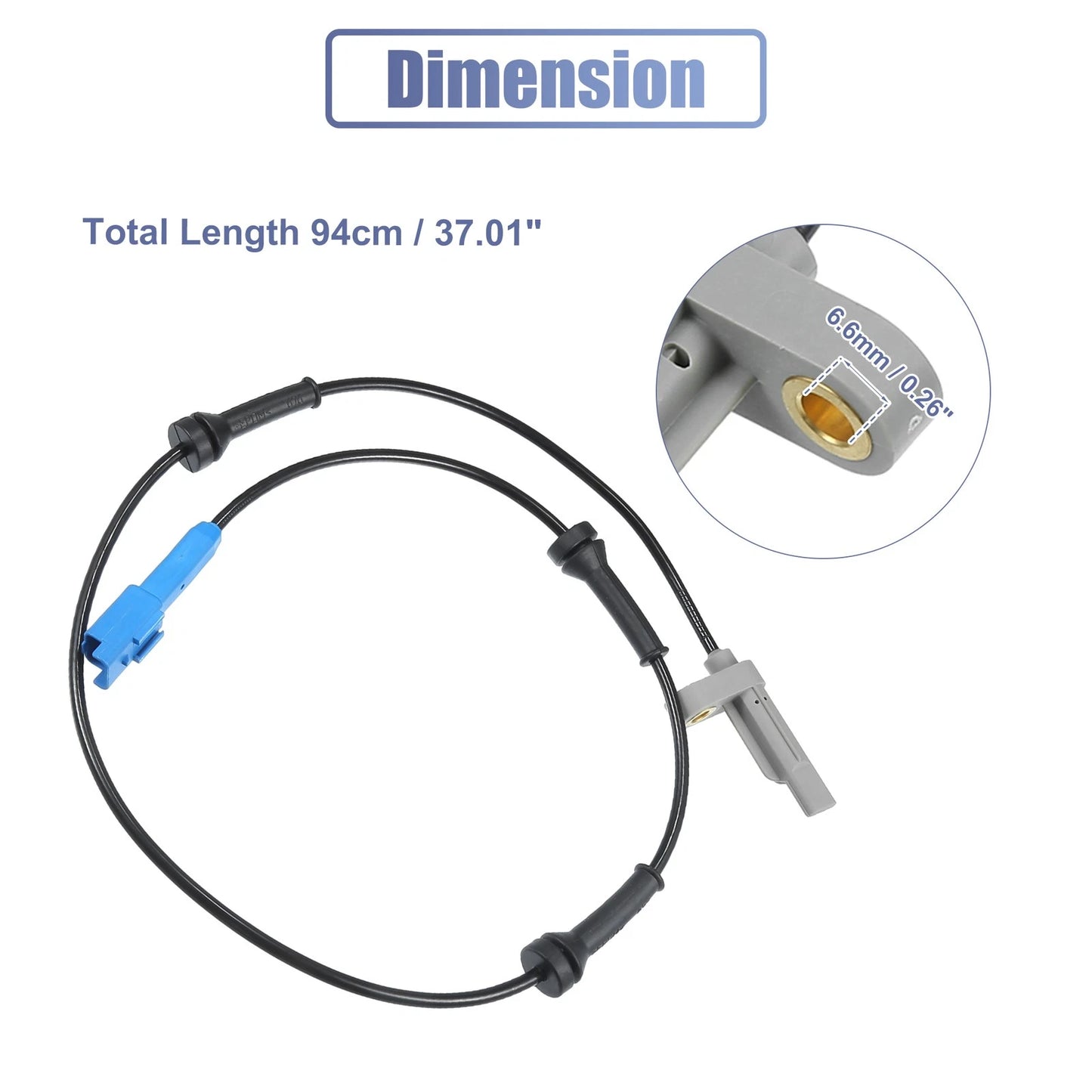 ABS Sensor  Rear Left Right for Peugeot 206 Hatchback (1998-2019)
