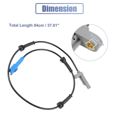 ABS Sensor  Rear Left Right for Peugeot 206 Hatchback (1998-2019)