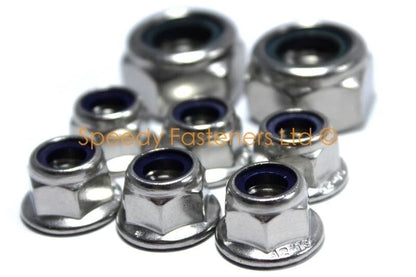Nyloc Wheel Nut Stainless Steel / 1 Set / for Iame Honda Cadet