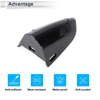 Front Left Door Handle Protector for Ford Mondeo Edge Taurus (2013-2020) Black