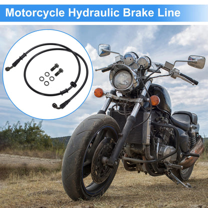 110 cm Brake Clutch Oil Hose Nylon PU Stainless Steel Wire Braid for Motorcycle