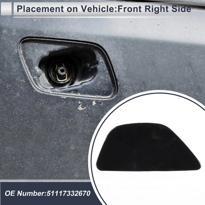 Bumper Headlight Washer Nozzle Cover Cap for BMW 535i (2008-2010)