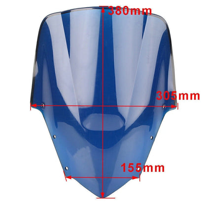 Tan Double Bubble Windshield for Yamaha FZ1S (2006-2011)