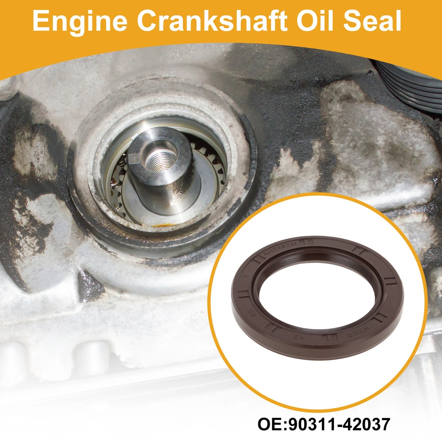 Crankshaft Oil Seal for Toyota 4Runner 2004-2009 6Cyl 4.0L (2004-2009)