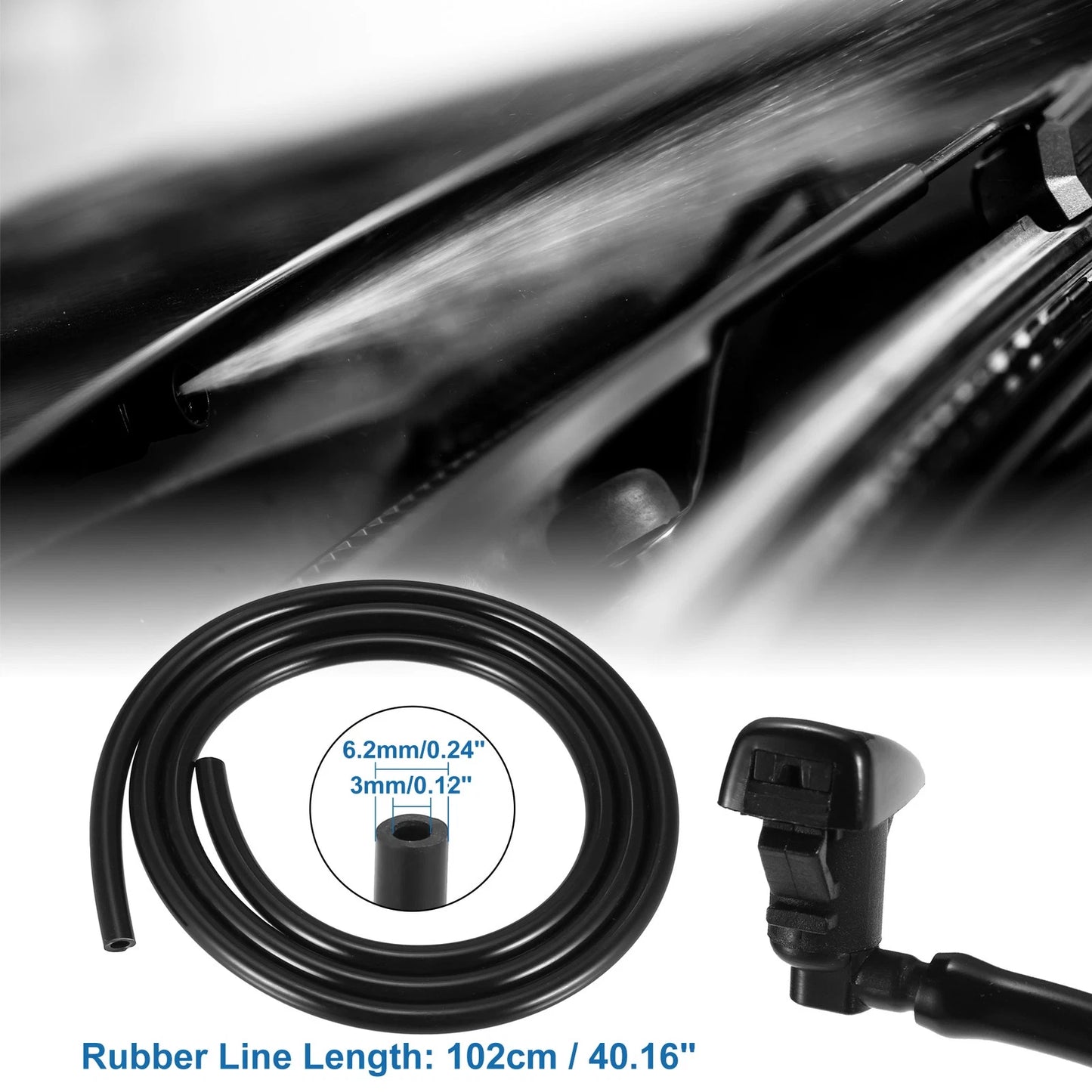 4 x Windshield Washer Nozzles for Chrysler 300 (2011-2018)