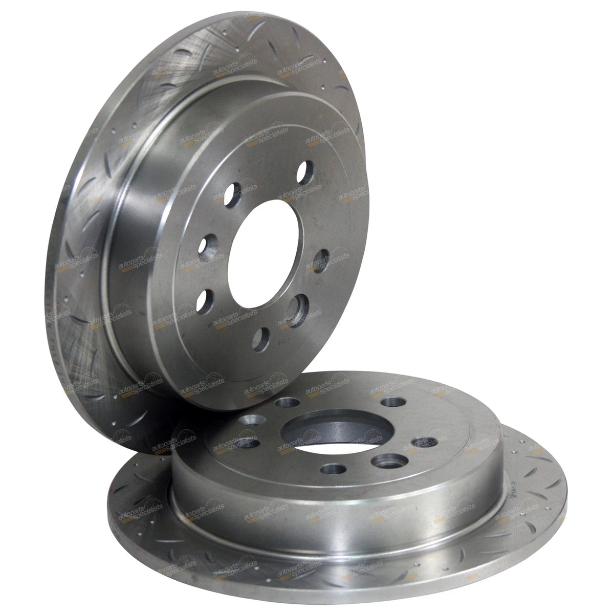Rear Disc Rotors Drilled + Slotted for Ford Falcon AU (1998 - 2000)