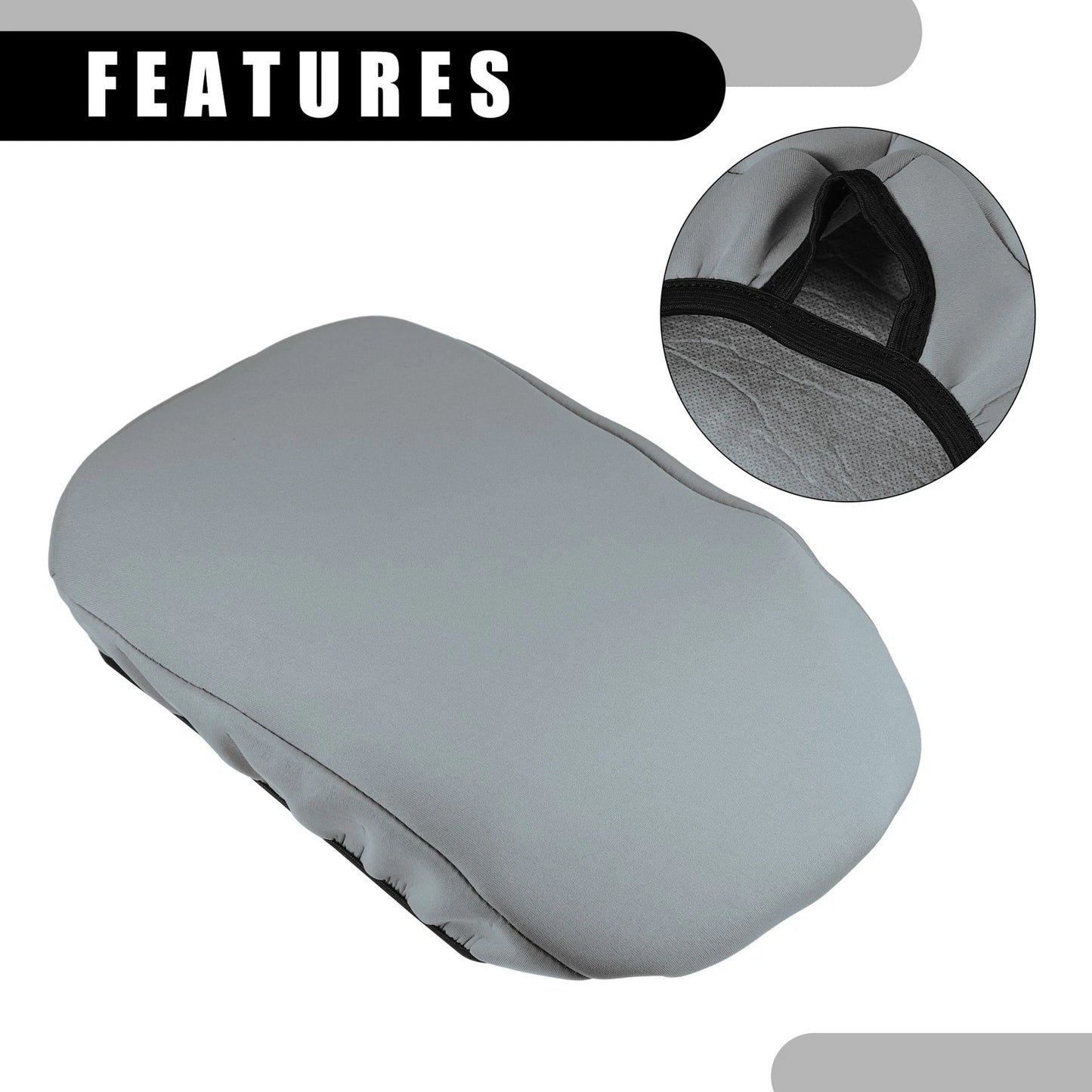 Gray Center Console Armrest Cover for Toyota Rav4 (2019-2023)