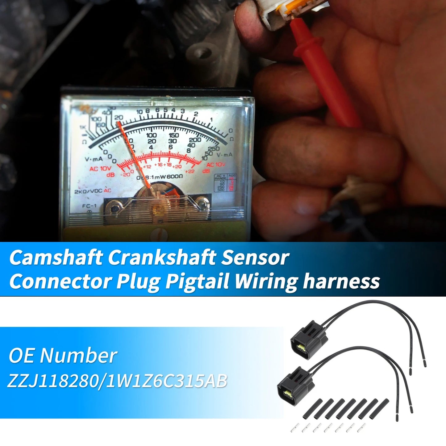 Camshaft Position Sensor Connector Pigtail Wiring Harness for Ford