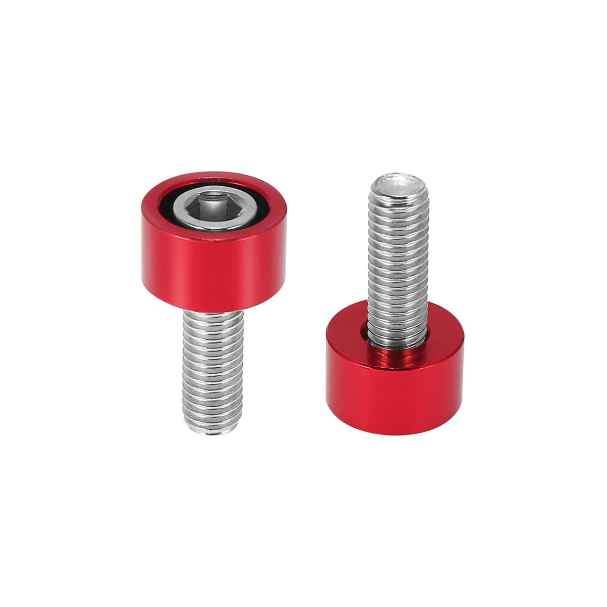 9 x M8x1.25 Exhaust Header Washers Bolts Red for Honda Acura