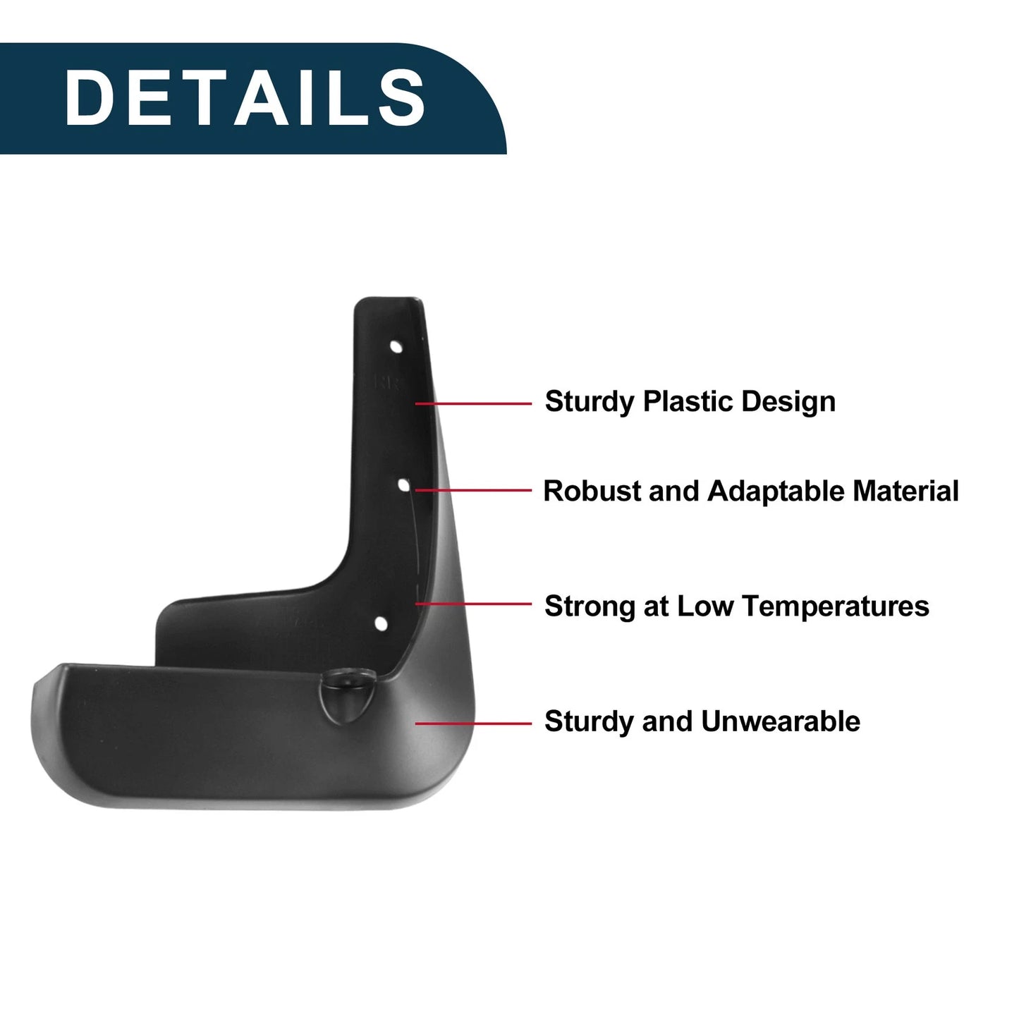 Mud Flaps Splash Guards 1 Set for Toyota Alphard (2022-2024)