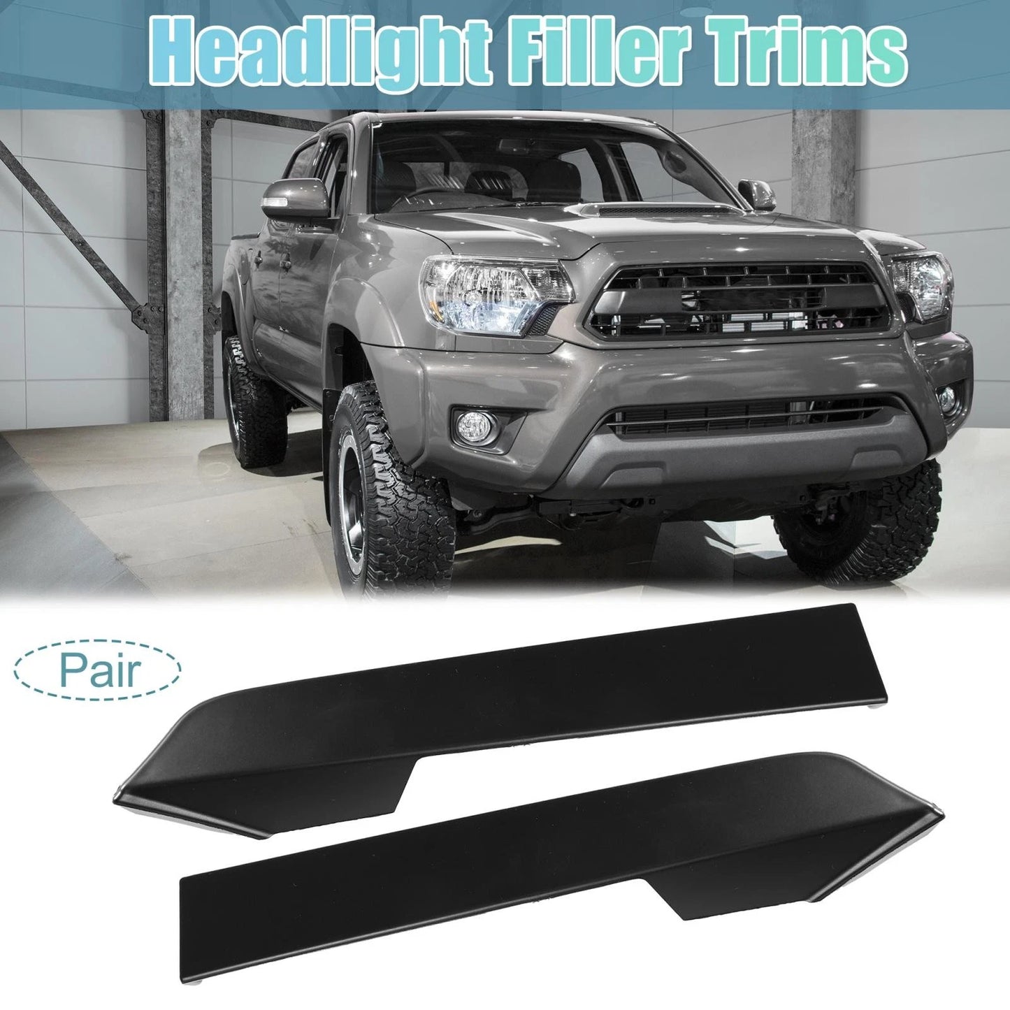 Front Bumper Grille Filler Trim Panel for Toyota Tacoma (2012-2015)