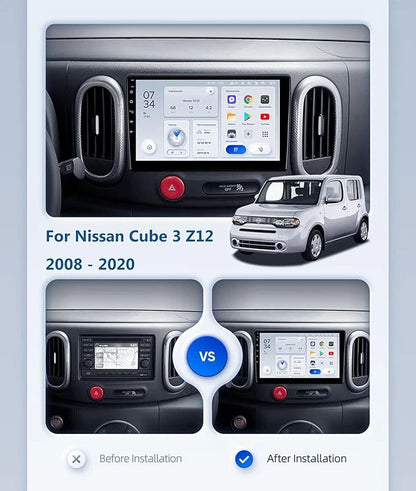 9" Wireless CarPlay Android Auto Head Unit for Nissan Cube (2008-2019)