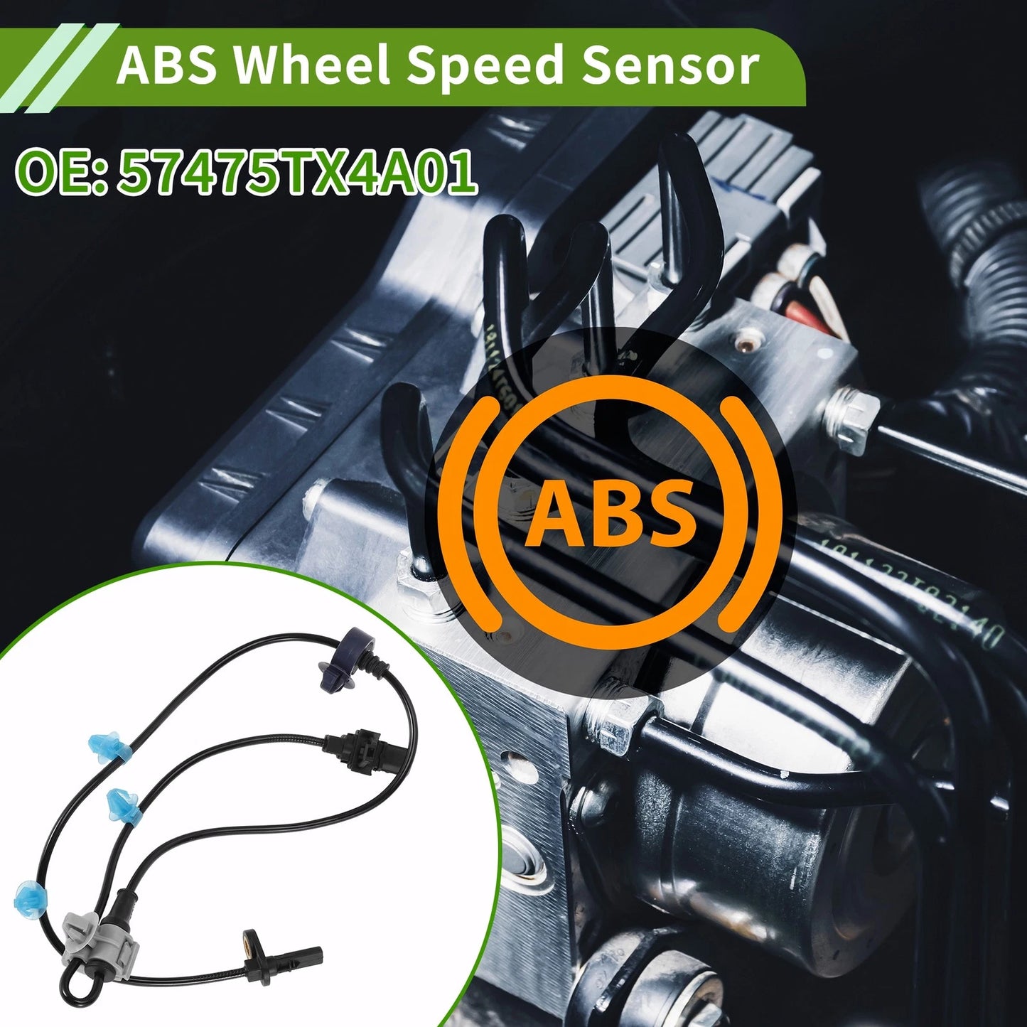 1 Pc Rear Left ABS Wheel Speed Sensor for Acura RDX (2013-2018)