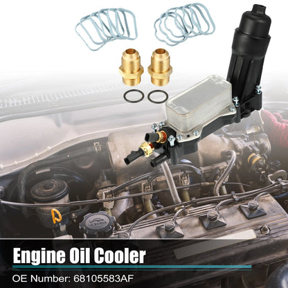 Oil Cooler Housing with Gaskets Sensor Assembly for Dodge
