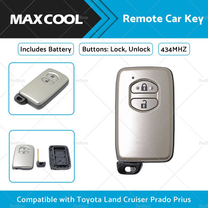 Remote Car Key for Toyota Land Cruiser Prado (2010-2023)