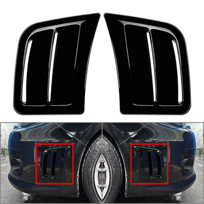 Black Front Bumper Side Air Vent Covers for Subaru Impreza WRX STI (2008-2014)