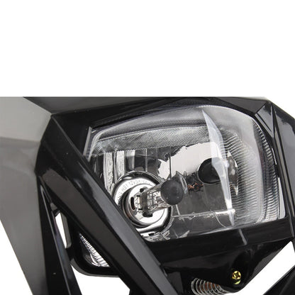 12V H4 Black Headlight Fairing for Kawasaki KLX, Yamaha