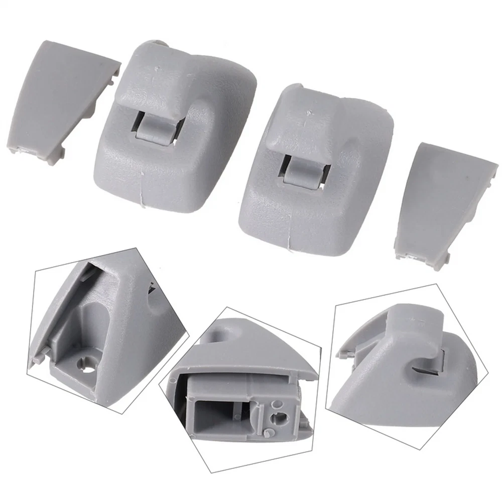 Gray Sun Visor Hook Clips for Chevrolet Cruze, Spark, Buick Verano (2011-2016)