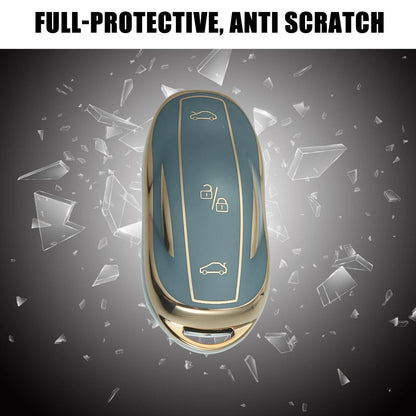 Silicone Key Fob Case Cover for Tesla Model S Y 3 (2012-2023)