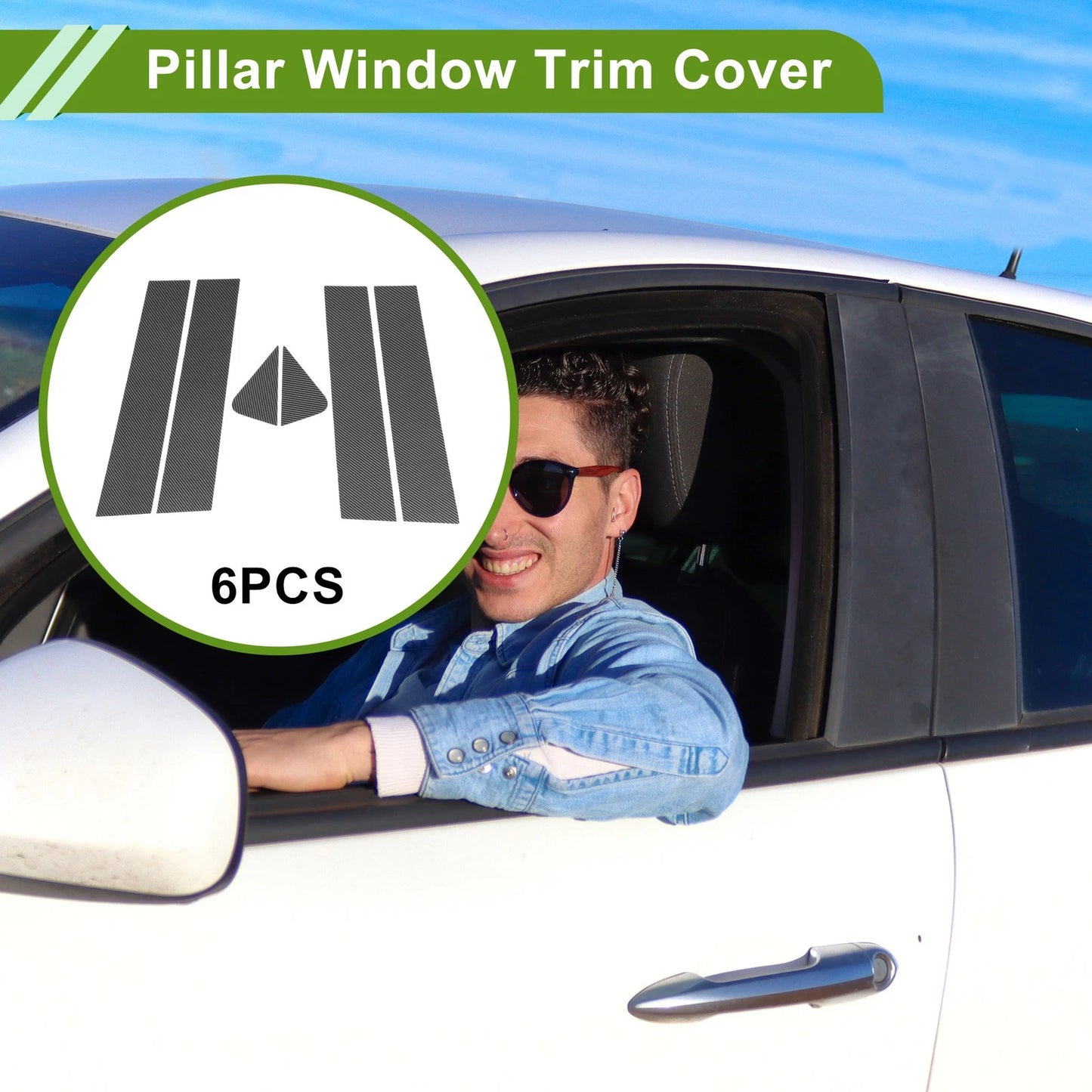 6 x Pillar Window Trim for Chevy Trailblazer (2021-2024)
