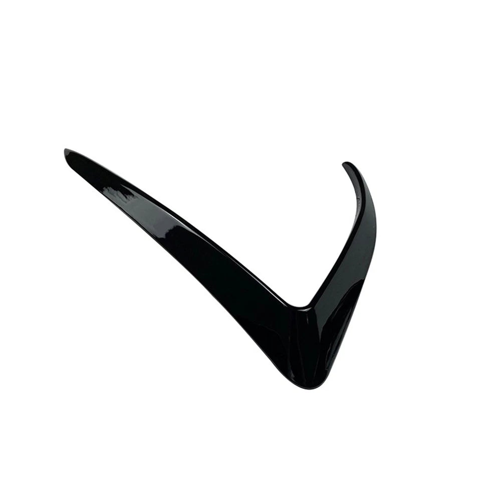 Gloss Black Bumper Side C Canards Covers Trims for Tesla Model 3 (2017–2023)