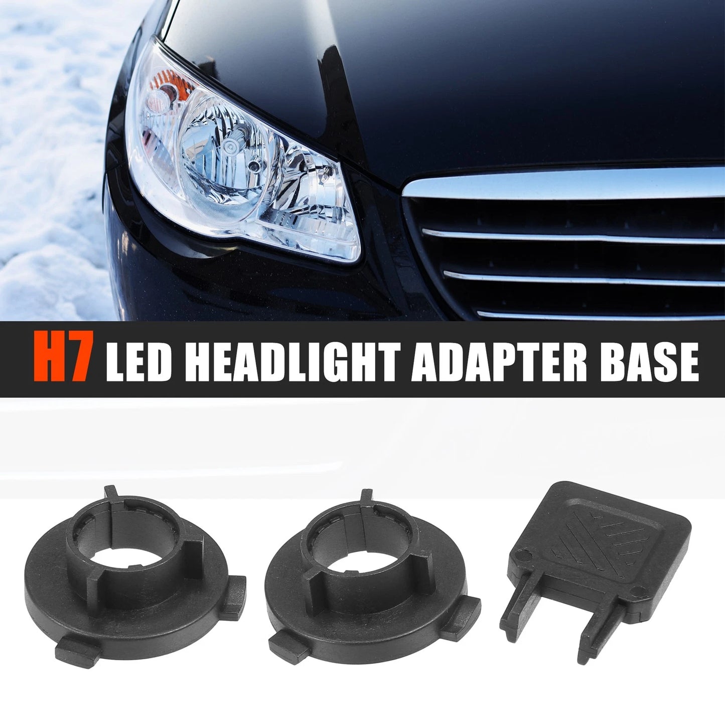 H7 LED Headlight Adapter Bases for Kia K3 (2012-2015)