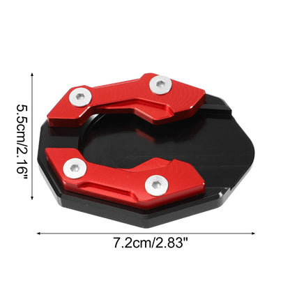 Set Aluminum Alloy Kickstand Plate Pad for Honda Black Red