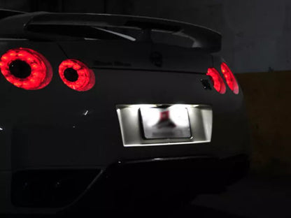 LED License Plate Lights for Nissan Versa, GT-R, Cube, 350Z, G35, G37 (2007-2023)
