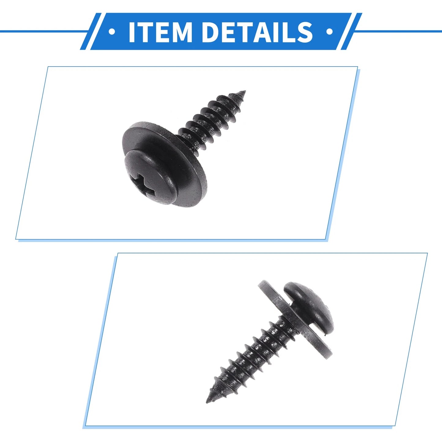 1 Car Fender Liner Splash Shield Bumper Cover Screws for Honda Accord (06-07)