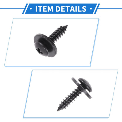 1 Car Fender Liner Splash Shield Bumper Cover Screws for Honda Accord (06-07)