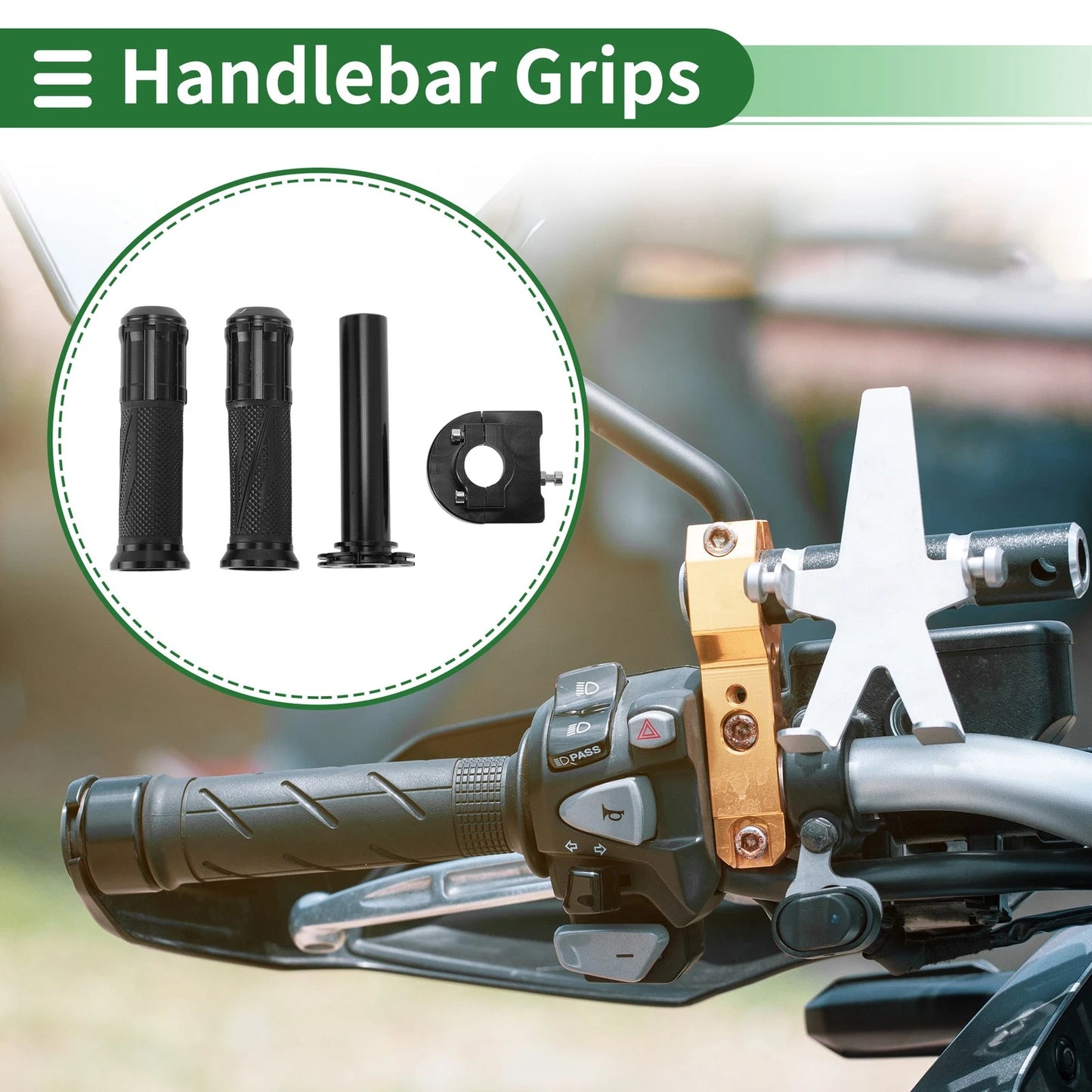 Hand Grips / 7/8" 22mm / Rhombus Pattern