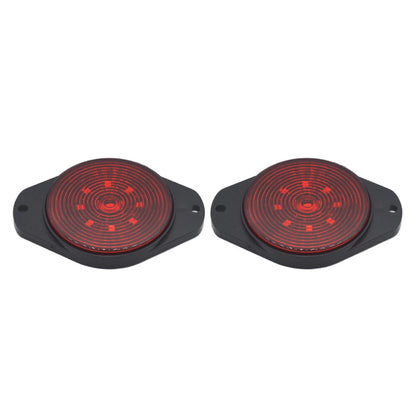 Round 9 LED Side Marker Lights for Car, Bus, Truck, Trailer