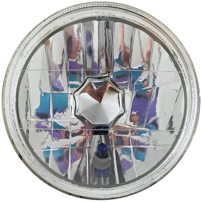 4 x 5.75" Round Diamond Cut Lens for Headlights (Fits Make & Model)