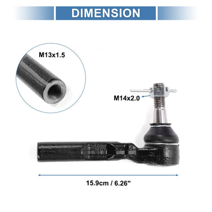 Front Outer Tie Rod End Links for GMC Savana 1500 (2003-2014)
