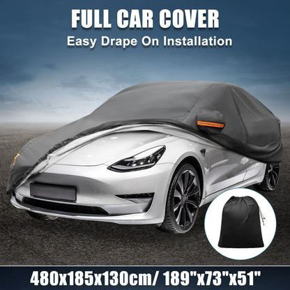 Waterproof 210T Polyester Car Cover for Tesla Model 3 (2017-2023)