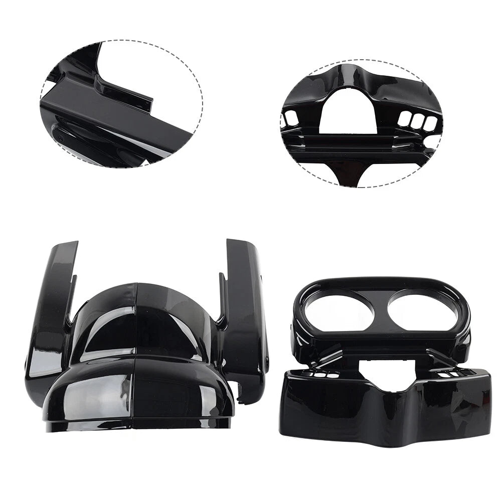 Instrument Housing Set Vivid Black for Harley Road Glide (2015-2023)