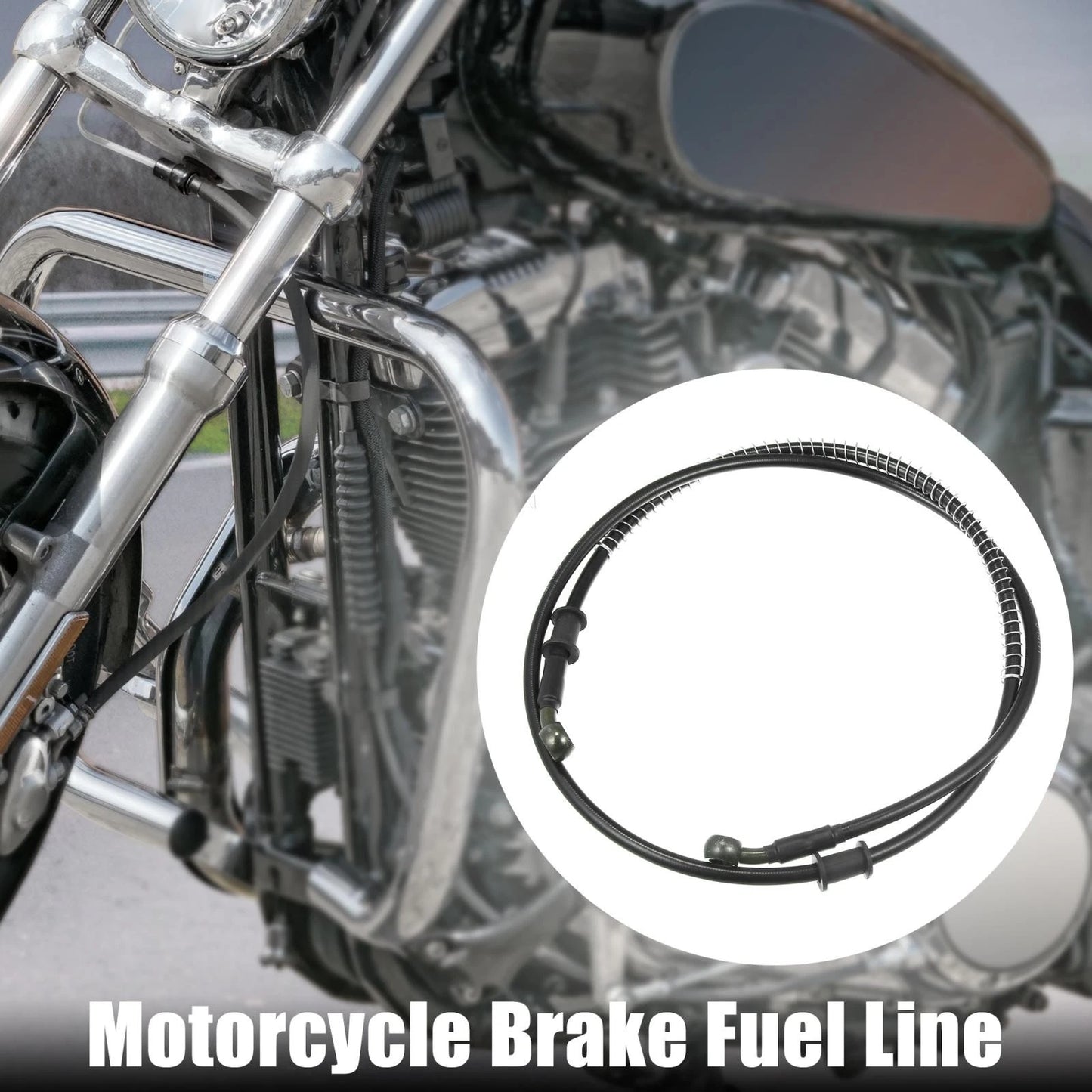 Braided Brake Clutch Oil Hoses / 130cm 10mm 28 Degree / for Motorcycle