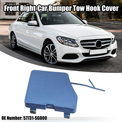 Blue Front Right Bumper Tow Hook Cover for Subaru Forester (2015-2018)
