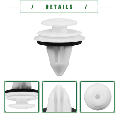 10 x Door Trim Panel Clips for Toyota Tacoma (2001-2022) White