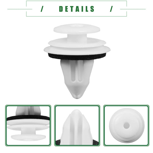 10 x Door Trim Panel Clips for Toyota Tacoma (2001-2022) White