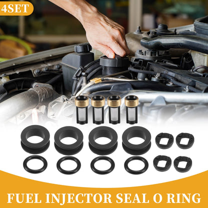 4 Sets Fuel Injector Seal O Ring for Yamaha (2006–2006)