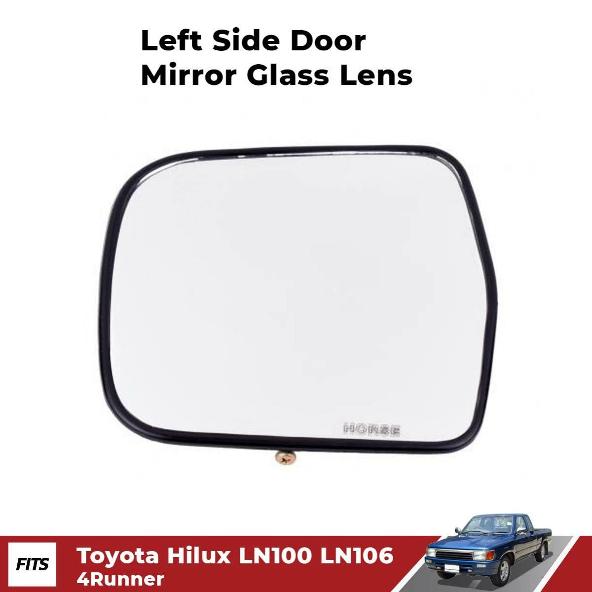 Side Door Mirror Glass Lens Left Fits Toyota Hilux LN85 LN106 4Runner 1989-97