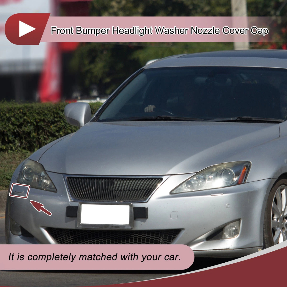 Front Right Washer Nozzle Cover for Lexus IS250 (2009-2010) Unpainted 1 x
